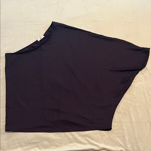 Entro Dark purple plum colored Asymmetrical one sleeve Top